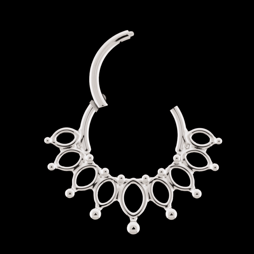 Cadence- Titanium Hinged Ring | Hinged Segment Ring | Wiccan Center