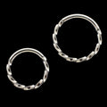 Twist- Titanium Hinged Ring | Hinged Segment Ring | Wiccan Center