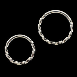 Twist- Titanium Hinged Ring | Hinged Segment Ring | Wiccan Center