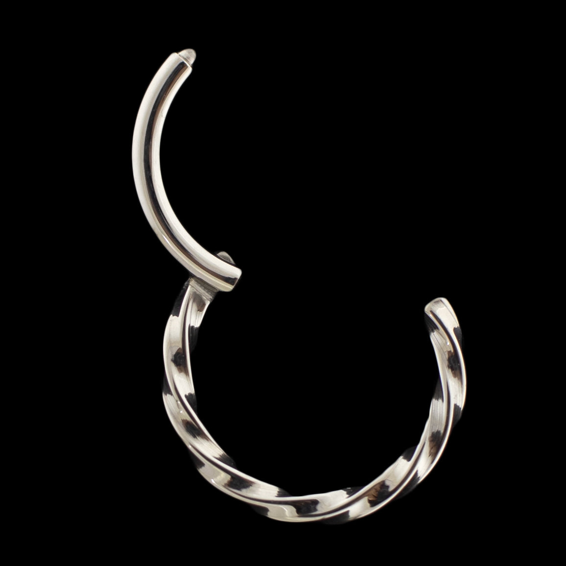 Twist- Titanium Hinged Ring | Hinged Segment Ring | Wiccan Center