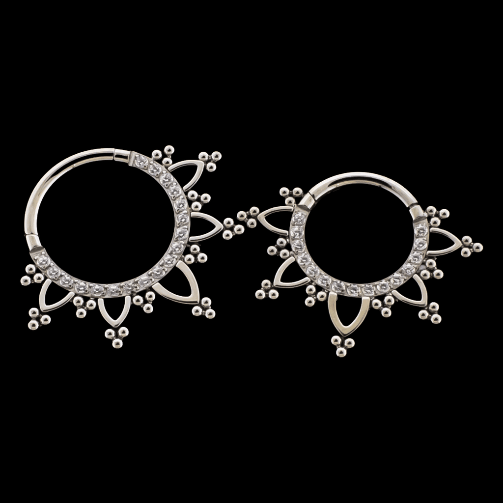 Evangeline - 16G Titanium Hinged Ring | Body Jewelry | Wiccan Center