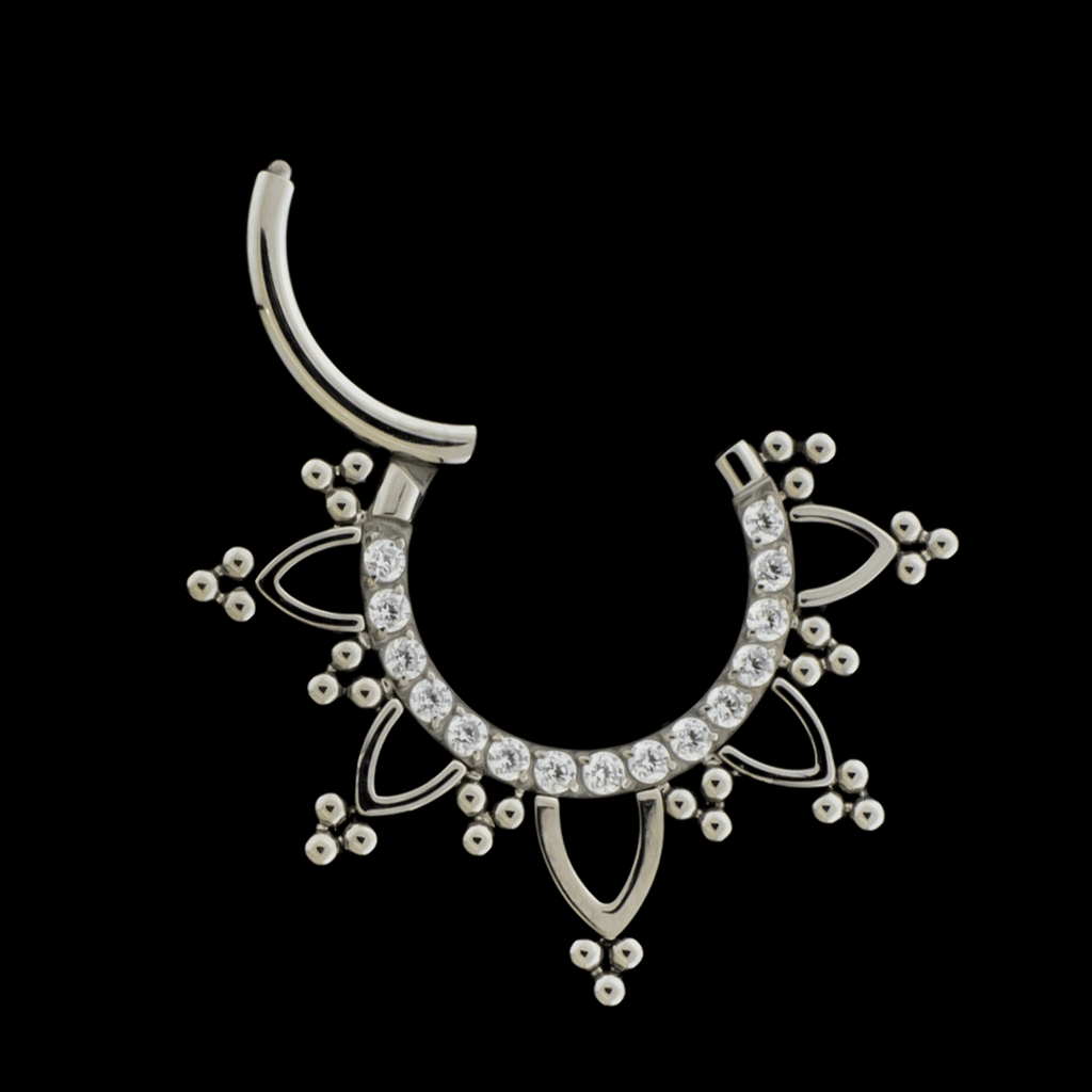 Evangeline - 16G Titanium Hinged Ring | Body Jewelry | Wiccan Center