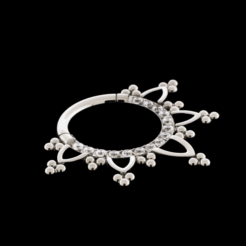 Evangeline - 16G Titanium Hinged Ring | Body Jewelry | Wiccan Center