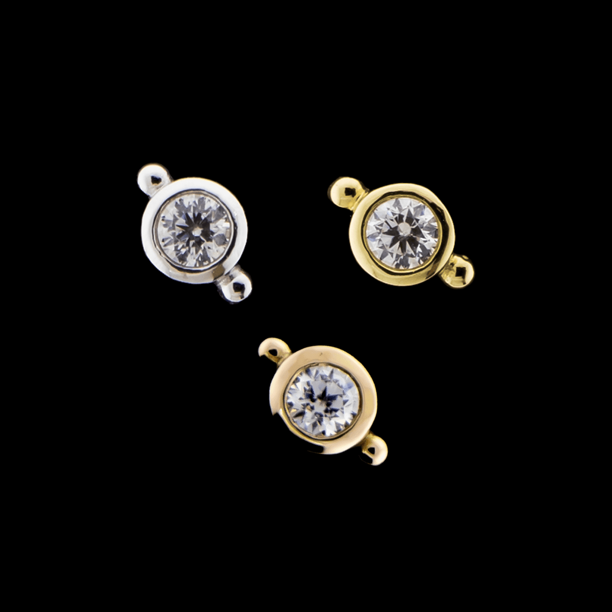 Felix - 18KT Gold Threadless End | Threadless End | Wiccan Center