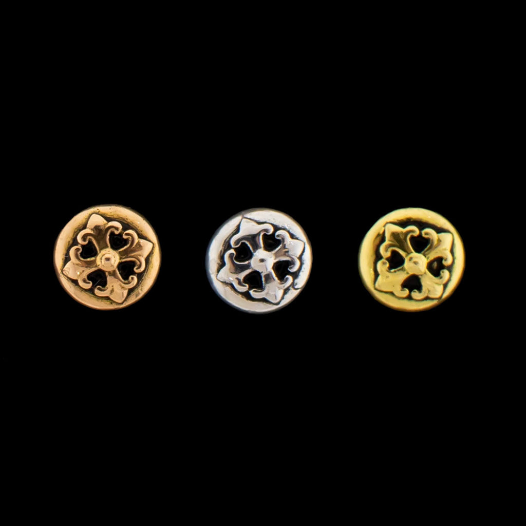 Lili - 18KT Gold Threadless End | Threadless End | Wiccan Center