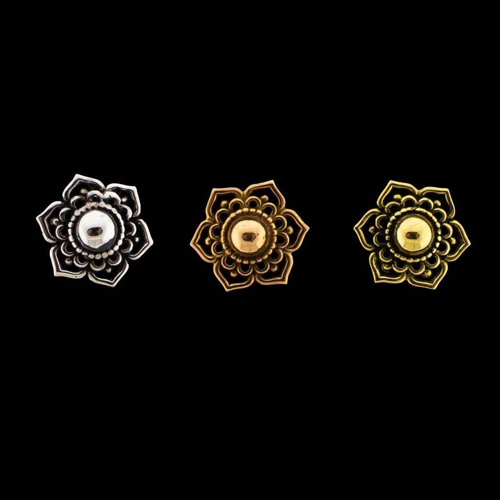 Mandala - 18KT Gold Threadless End | Threadless End | Wiccan Center