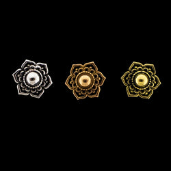 Mandala - 18KT Gold Threadless End | Threadless End | Wiccan Center