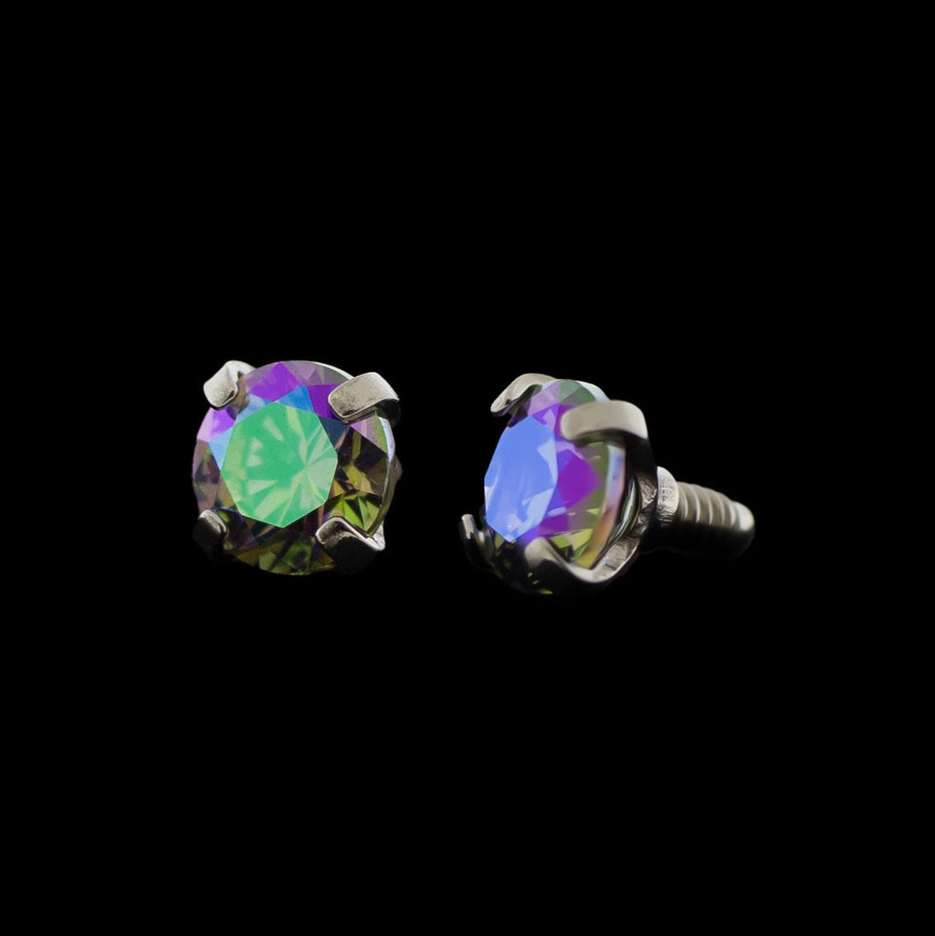 14G Prong Set Round Premium Zirconia (Internal) | Body Jewelry | Wiccan Center
