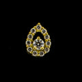 Ayla - 18KT Gold Threadless End | Threadless End | Wiccan Center
