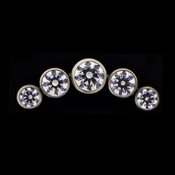 Lux - Premium Zirconia 16G/18G Threaded | Body Jewelry | Wiccan Center