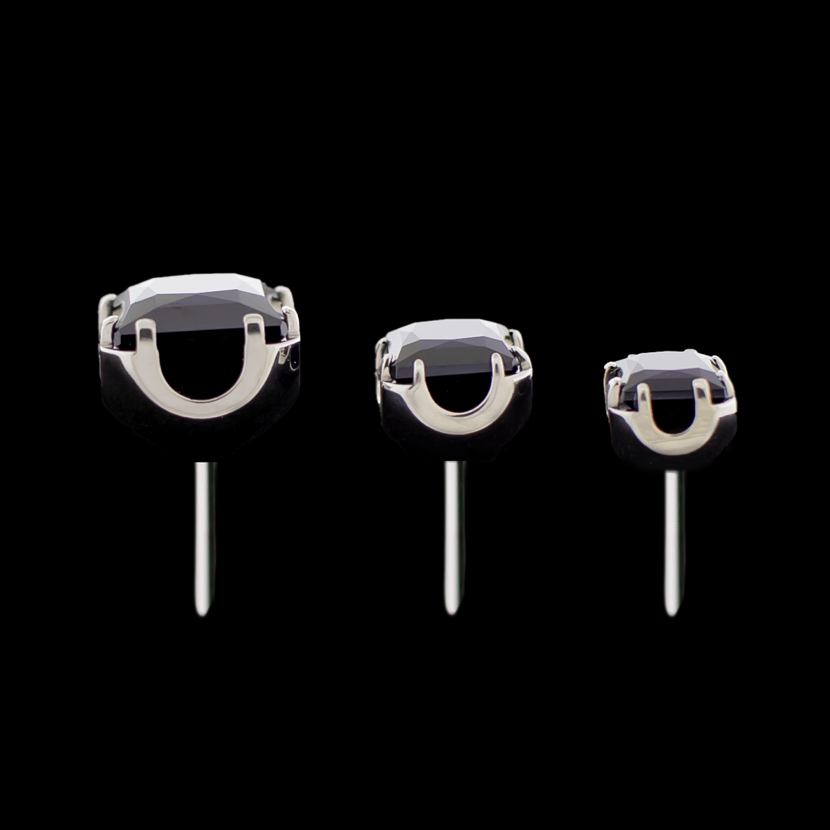 Axel - Square Prong Set Low Profile End | Body Jewelry | Wiccan Center