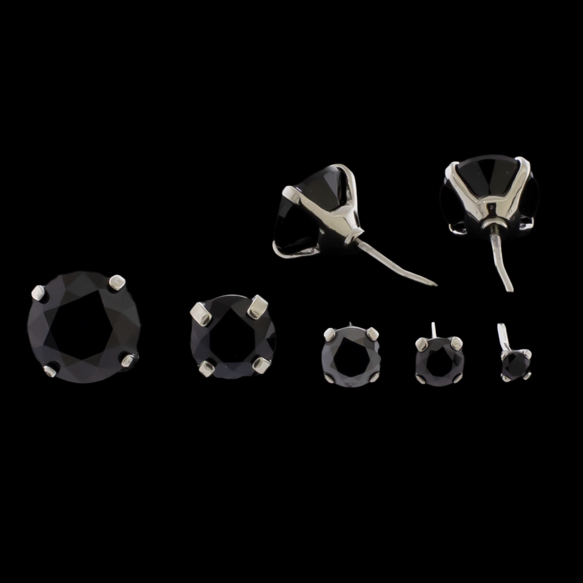 Titanium Threadless Round Premium Zirconia