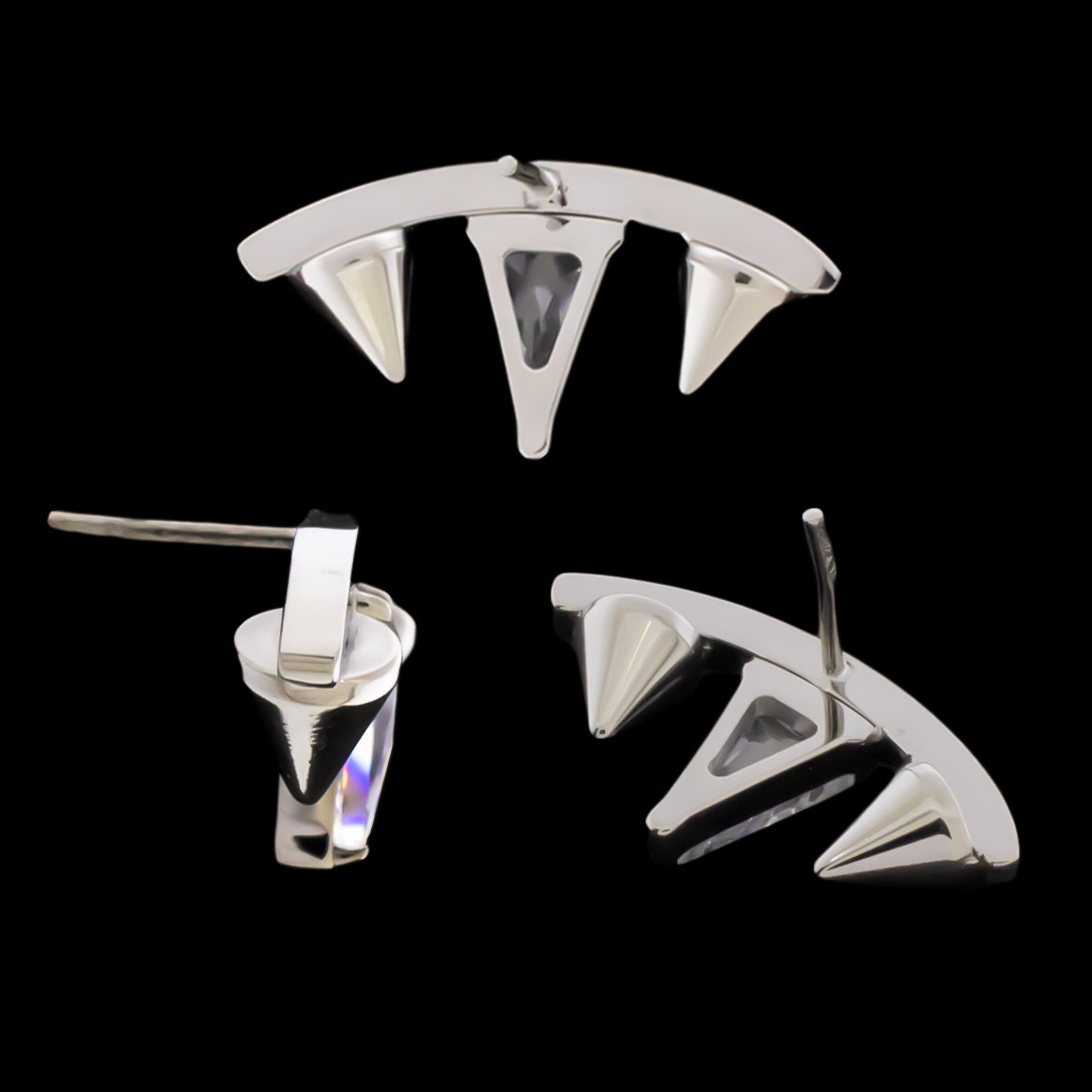 Noir - Titanium Threadless End | Body Jewelry | Wiccan Center
