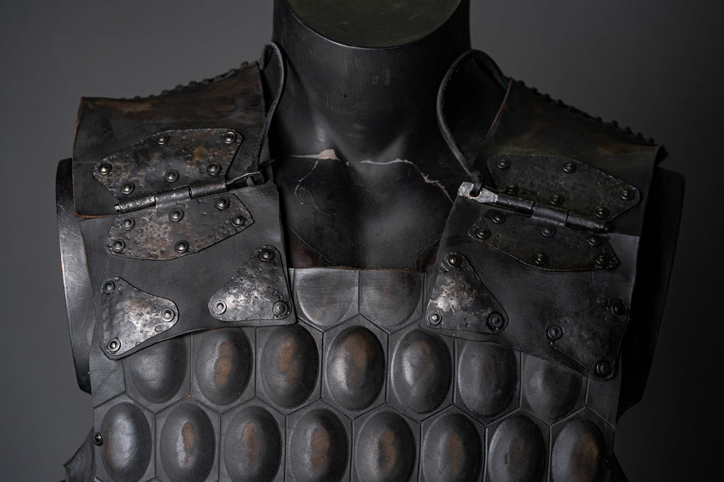 LARP leather cuirass with brass accents | Armor | Wiccan Center