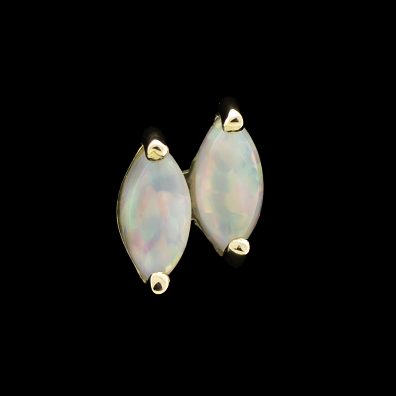 Zafira - 14KT Gold Threadless End | Body Jewelry | Wiccan Center
