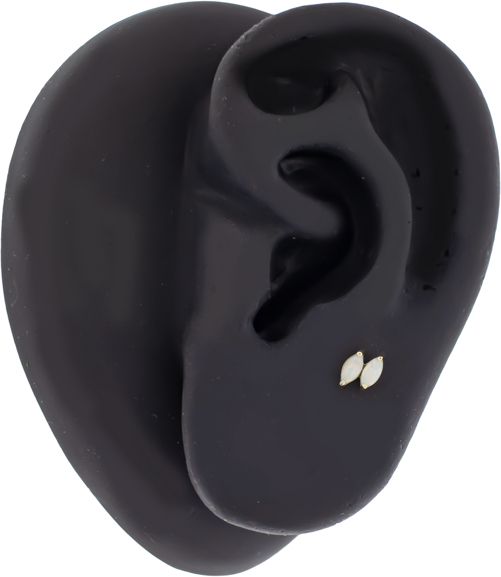 Zafira - 14KT Gold Threadless End | Body Jewelry | Wiccan Center