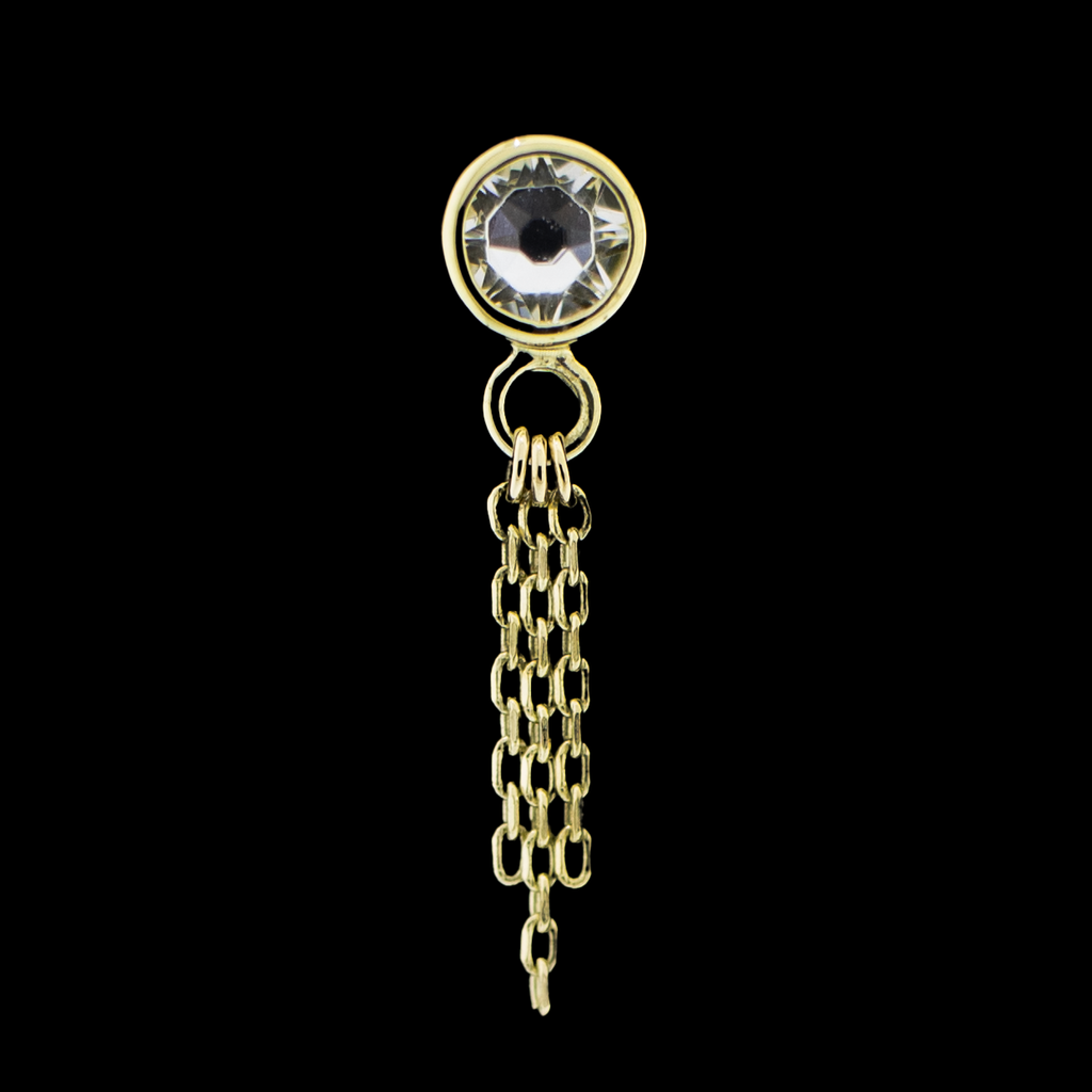 Zara - 14Kt Gold Threadless End | Body Jewelry | Wiccan Center