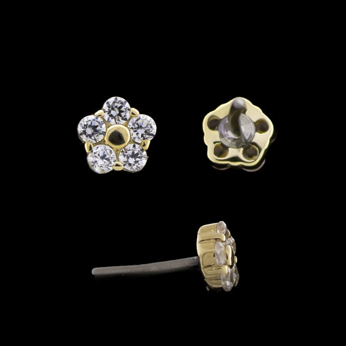 Sorella - 14kt Gold Threadless End | Body Jewelry | Wiccan Center
