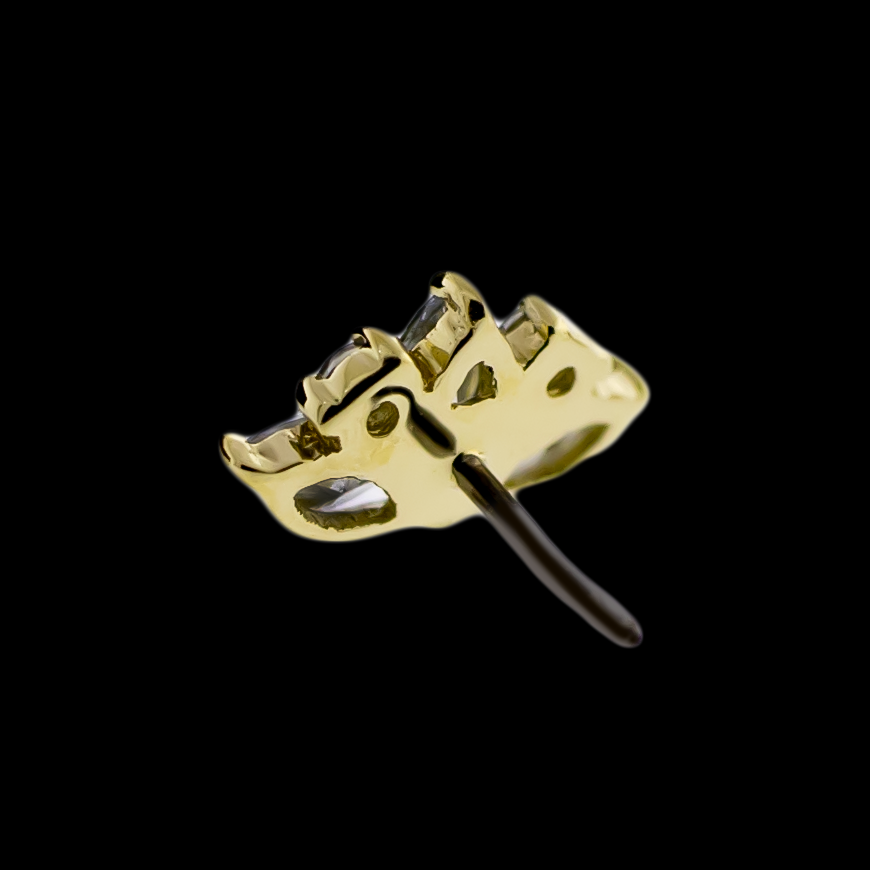 Lotusra - 14KT Gold Threadless End | Threadless End | Wiccan Center