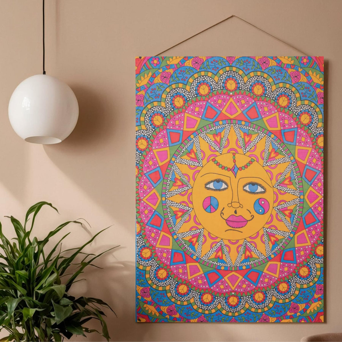 Kaleidoscope Sun Tapestry | | Wiccan Center