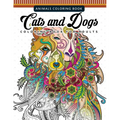 Cats and Dogs Coloring Books for Adutls: Pattern and Doodle Design for Relaxation and Mindfulness - Paperback | Books | Wiccan Center