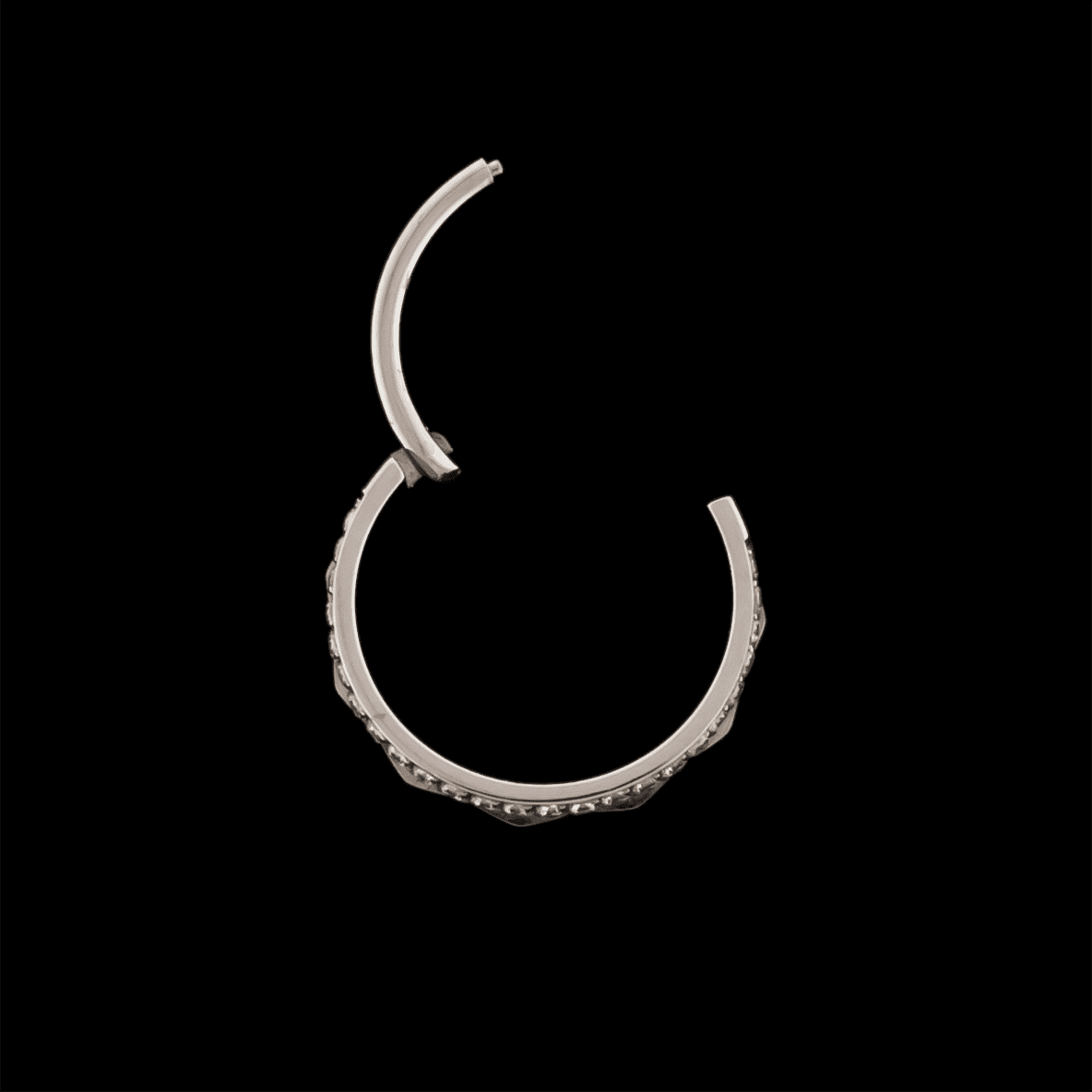 Idol- Titanium Hinged Ring | Hinged Segment Ring | Wiccan Center