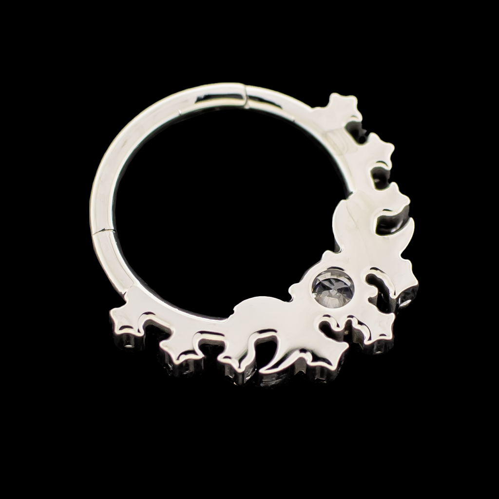Solis- Titanium Hinged Ring | Body Jewelry | Wiccan Center