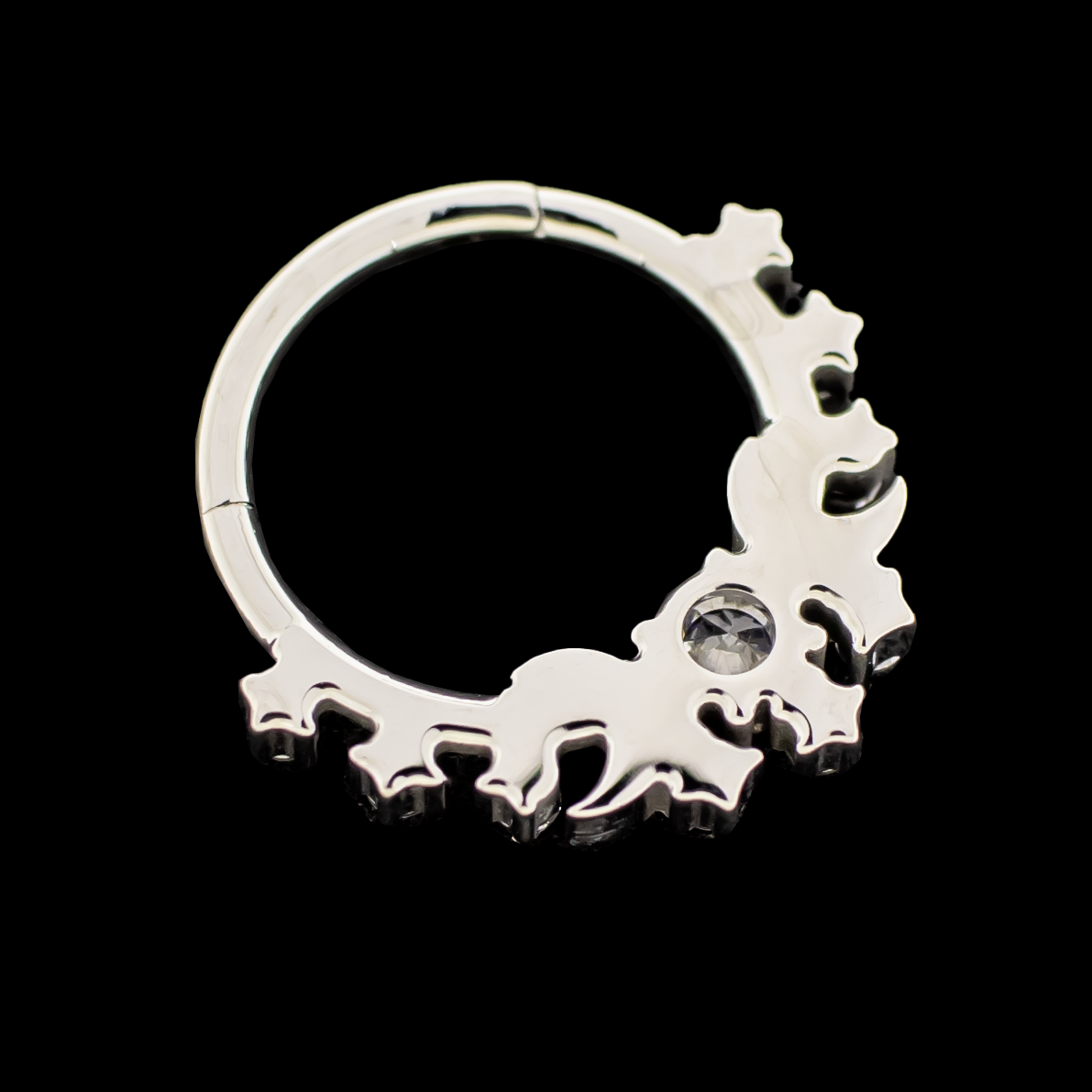 Solis- Titanium Hinged Ring | Body Jewelry | Wiccan Center