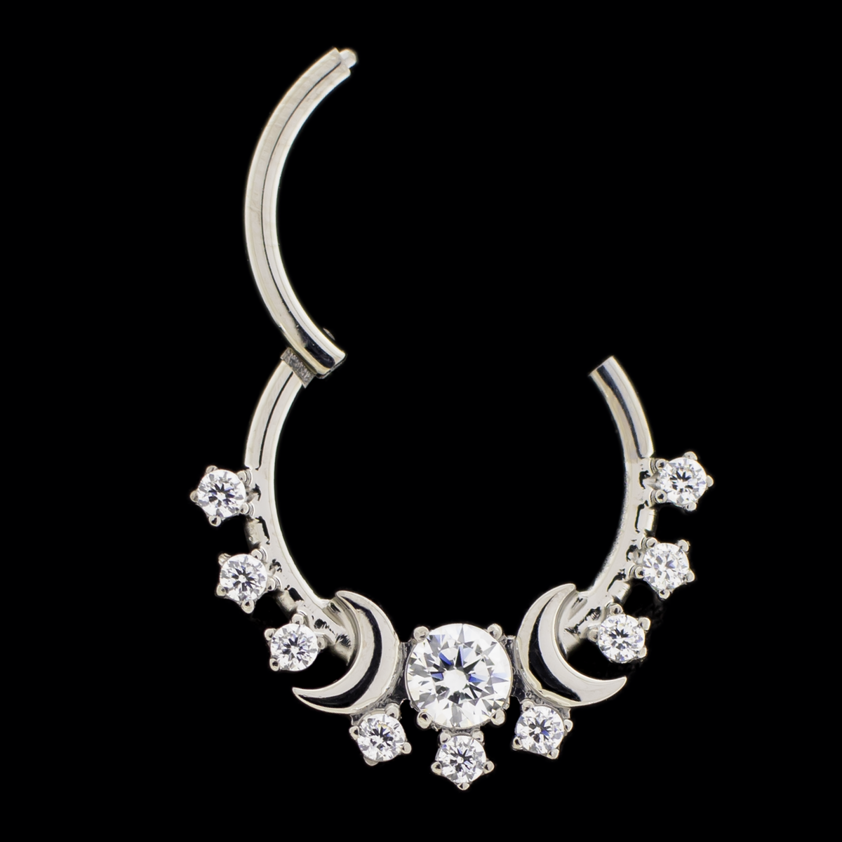 Solis- Titanium Hinged Ring | Body Jewelry | Wiccan Center