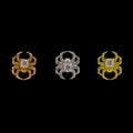Arneida - 18KT Gold Threadless End | Threadless End | Wiccan Center