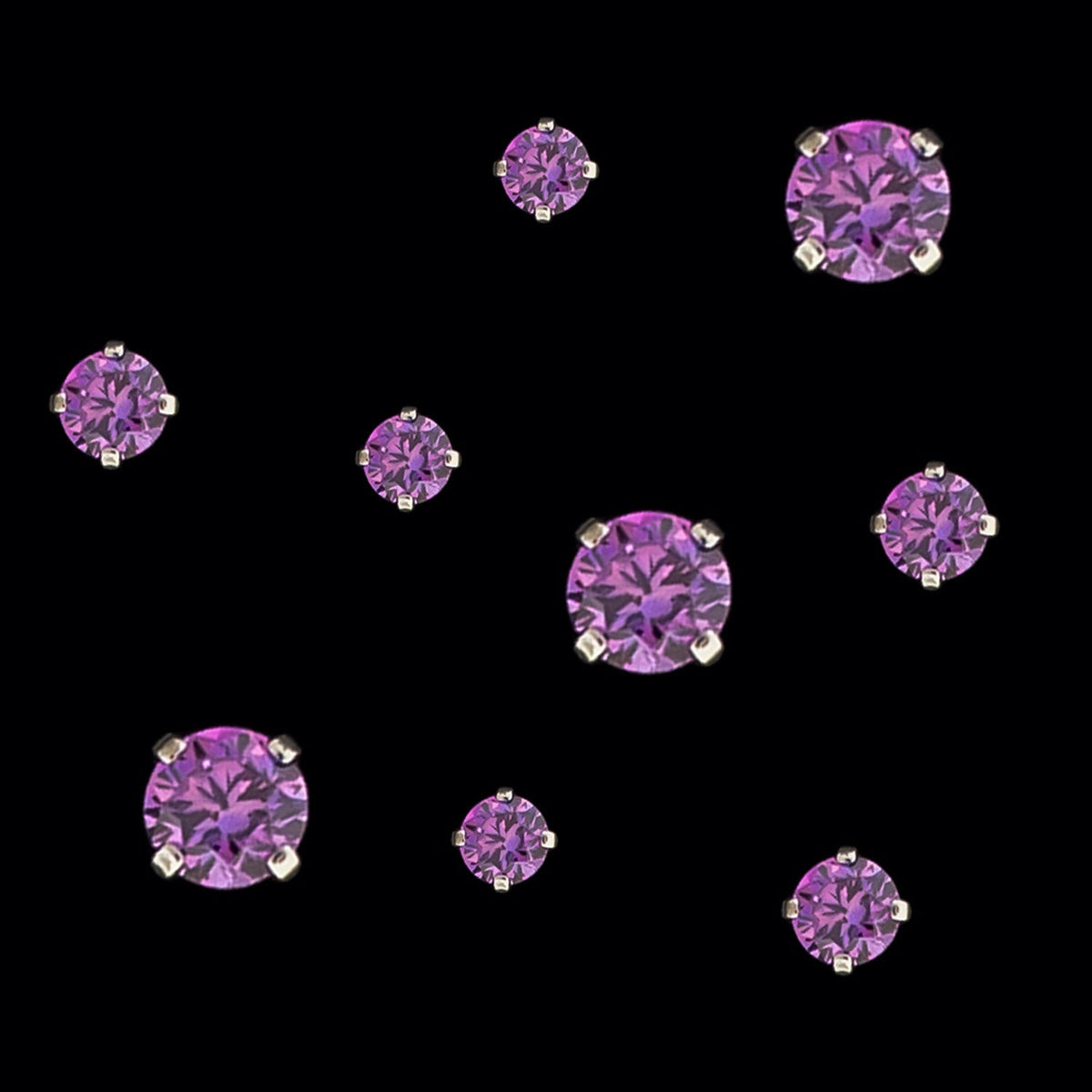14G Prong Set Round Premium Zirconia (Internal) | Body Jewelry | Wiccan Center