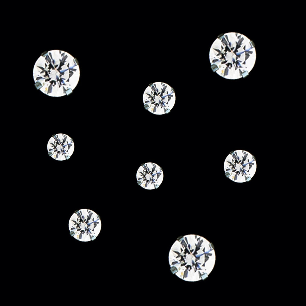 14G Prong Set Round Premium Zirconia (Internal) | Body Jewelry | Wiccan Center