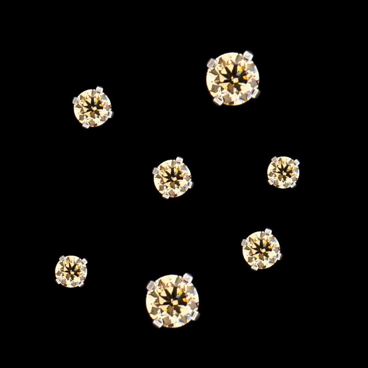 14G Prong Set Round Premium Zirconia (Internal) | Body Jewelry | Wiccan Center