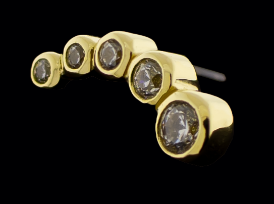 Jovi - 14KT Gold Threadless End | Body Jewelry | Wiccan Center