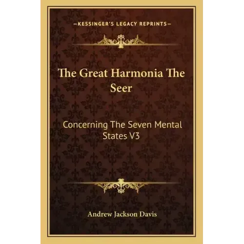The Great Harmonia the Seer: Concerning the Seven Mental States V3 - Paperback | Books | Wiccan Center