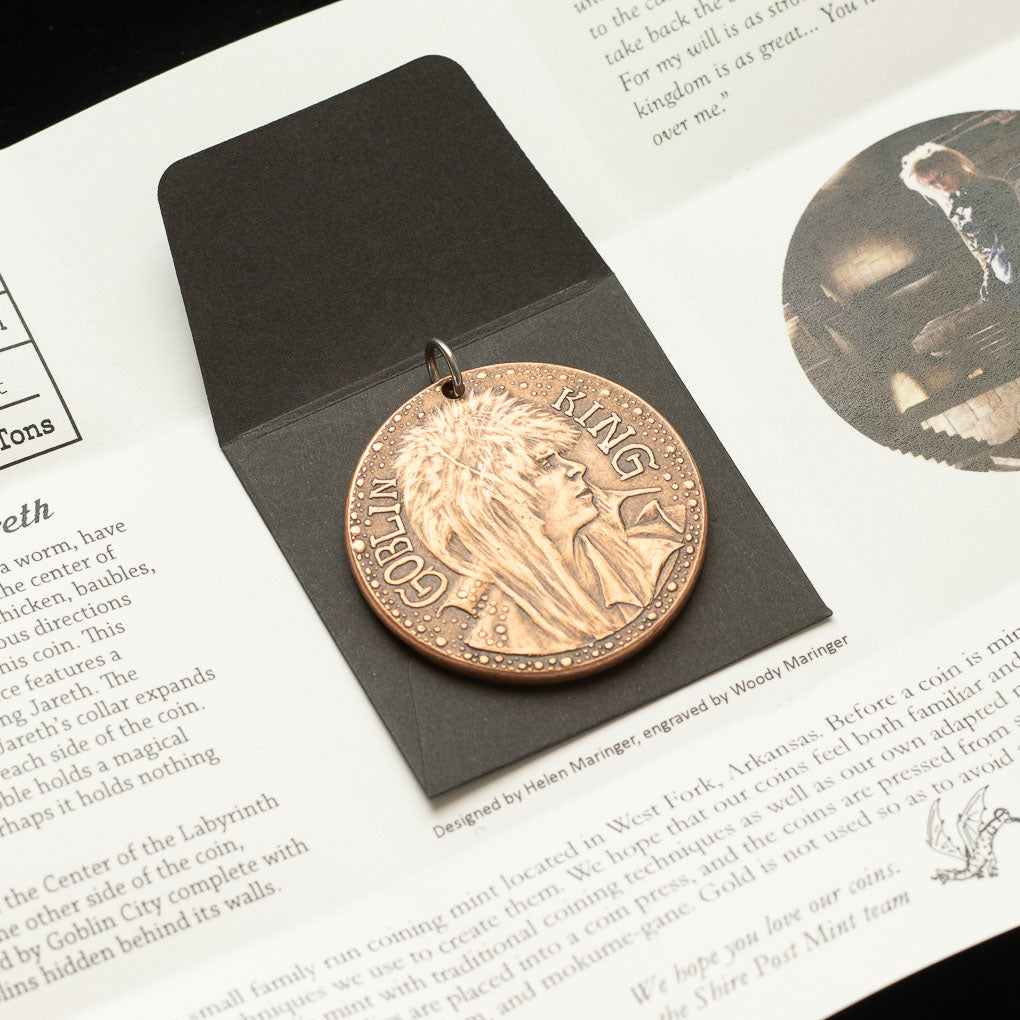 Labyrinth | Goblin King and Goblin City Copper Charm | | Wiccan Center