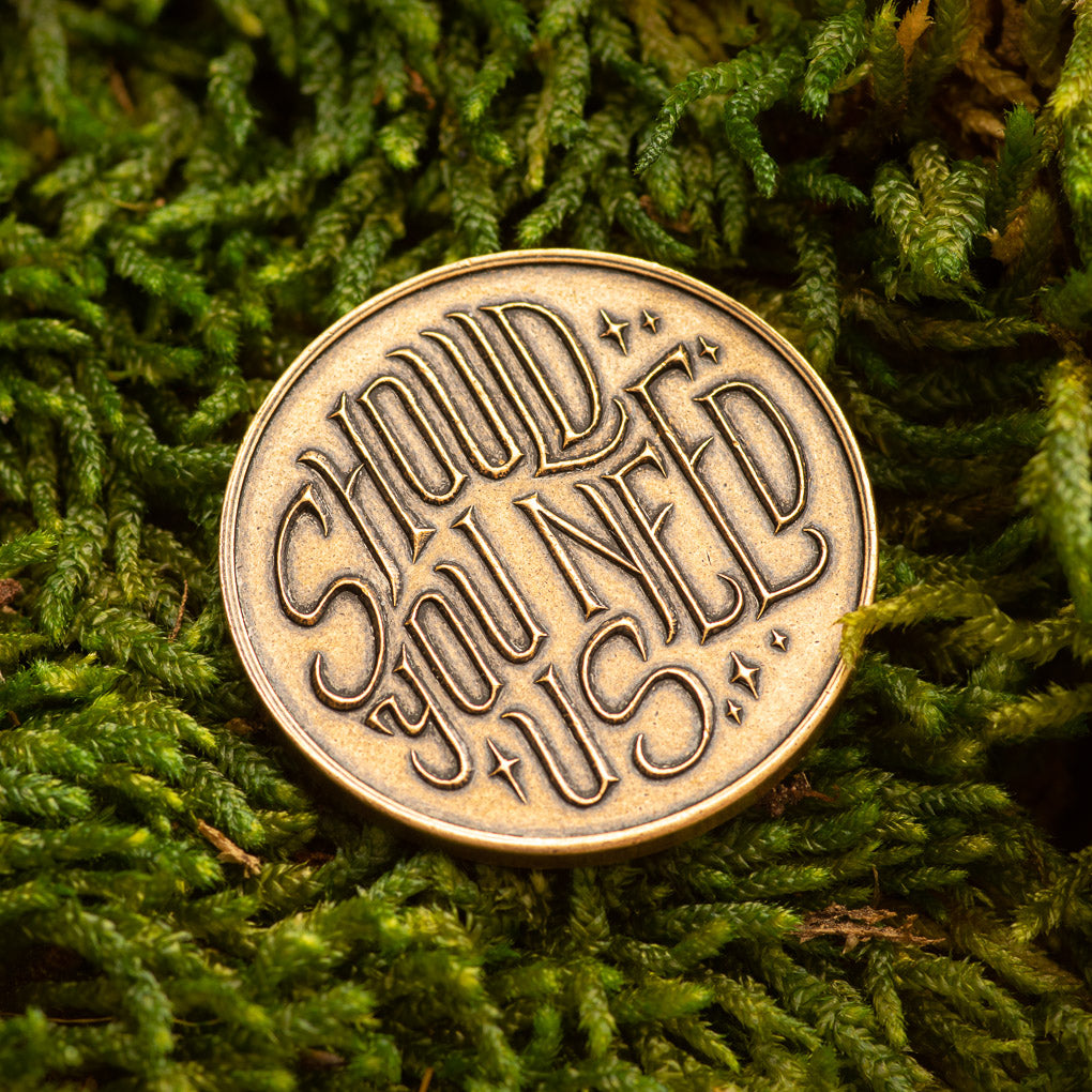 Labyrinth | Should You Need Us Bronze Friendship Token | Artwork | Wiccan Center