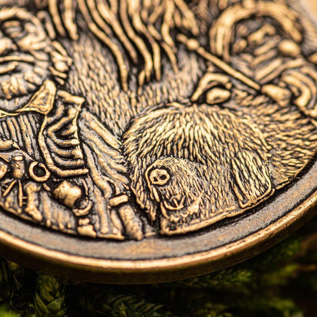Labyrinth | Should You Need Us Bronze Friendship Token | Artwork | Wiccan Center