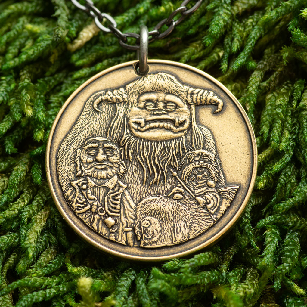 Labyrinth | Should You Need Us Necklace - Bronze Pendant | Necklaces | Wiccan Center