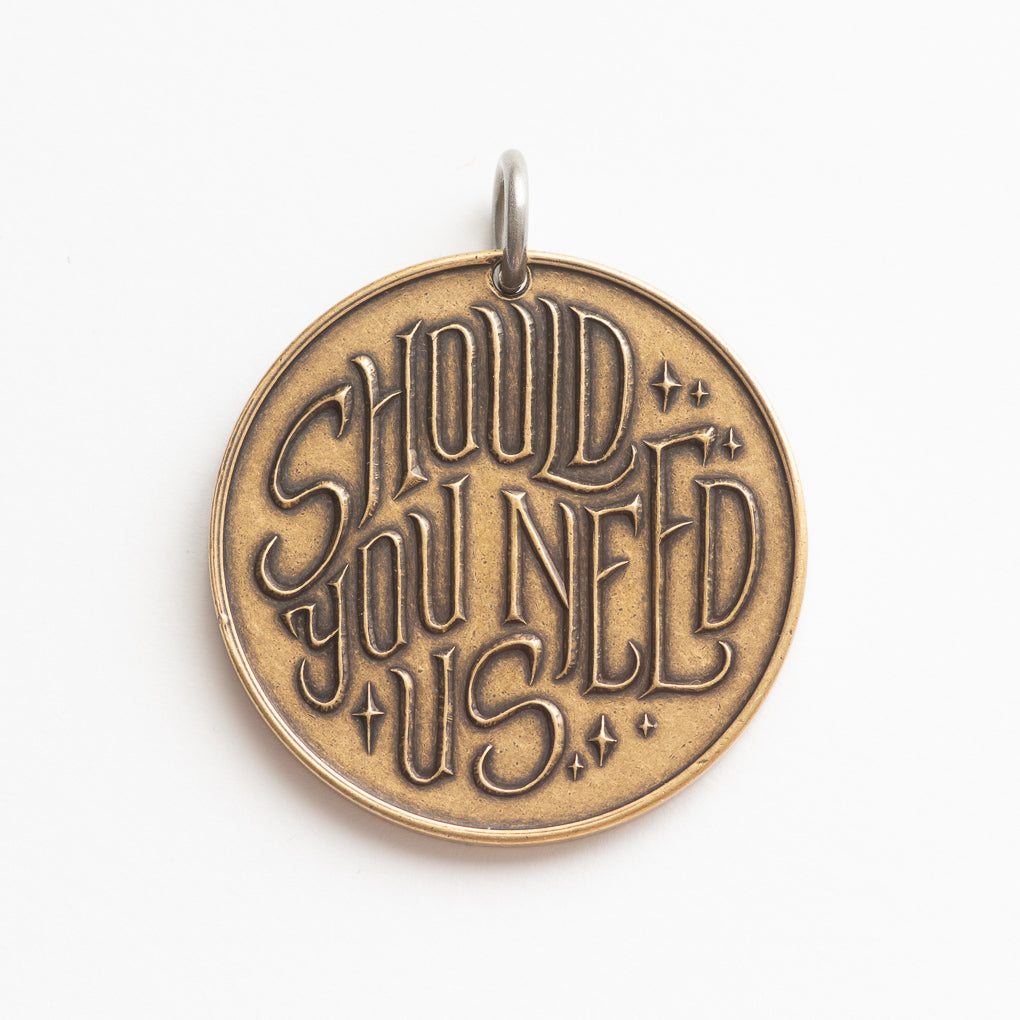 Labyrinth | Should You Need Us Necklace - Bronze Pendant | Necklaces | Wiccan Center