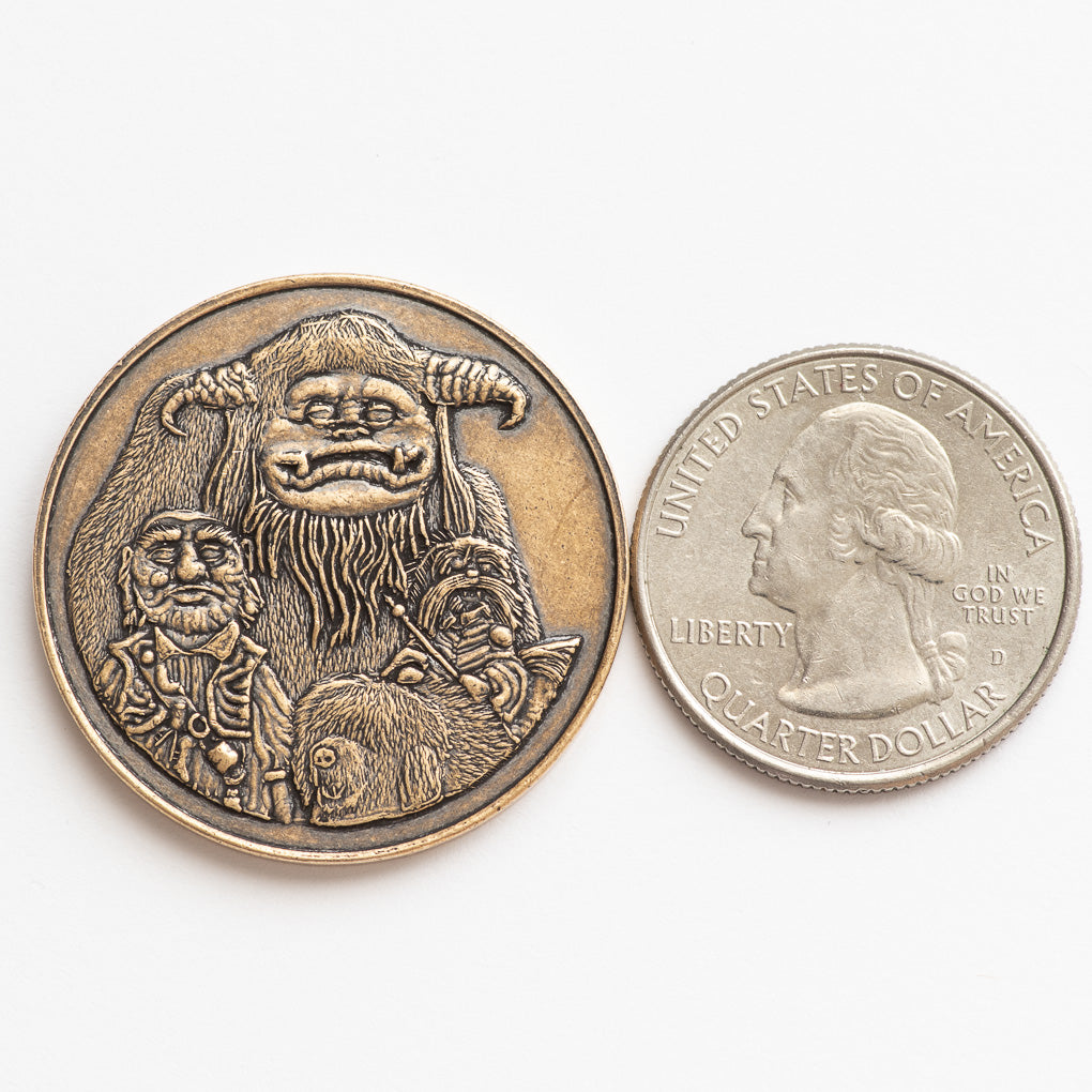 Labyrinth | Should You Need Us Bronze Friendship Token | Artwork | Wiccan Center