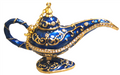 Red Genie Lamp- Bejeweled Trinket Box