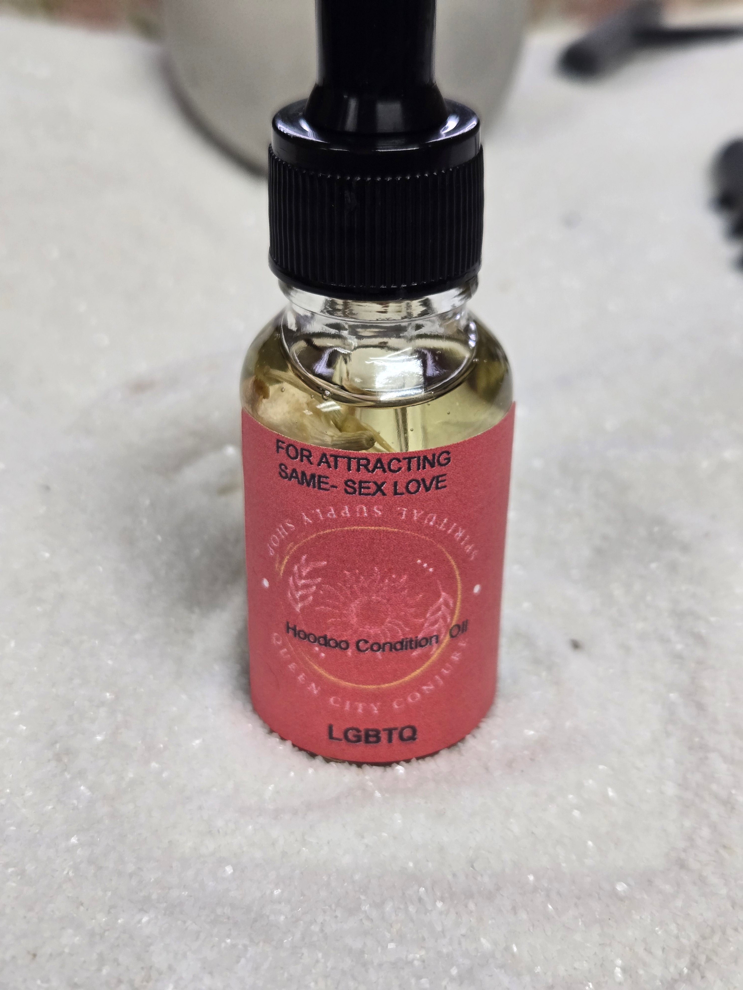 LGBTQ Love Oil - Inclusive Romance & Connection Hoodoo Conjure Oil | Spiritual Oil | Wiccan Center
