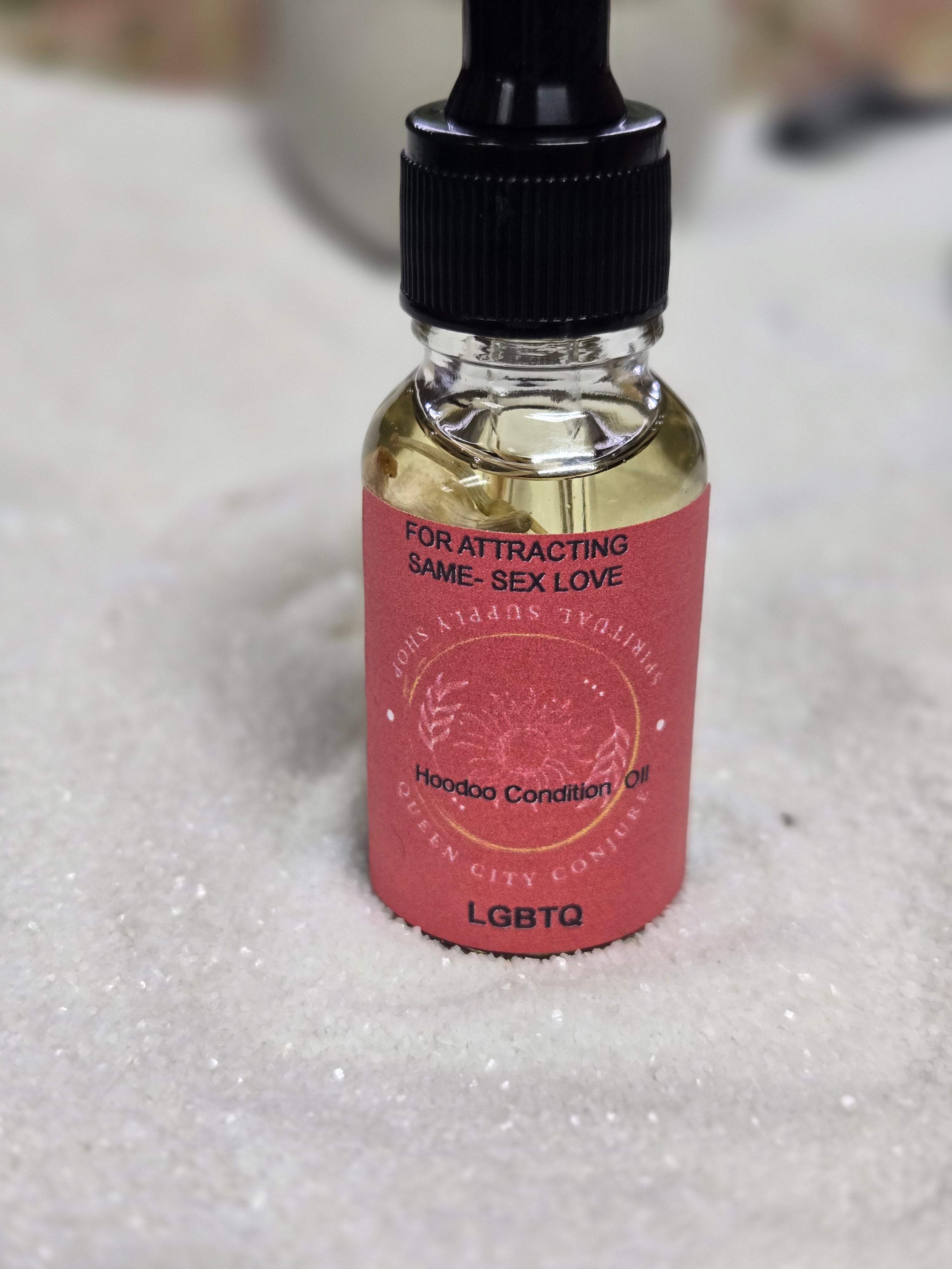 LGBTQ Love Oil - Inclusive Romance & Connection Hoodoo Conjure Oil | Spiritual Oil | Wiccan Center