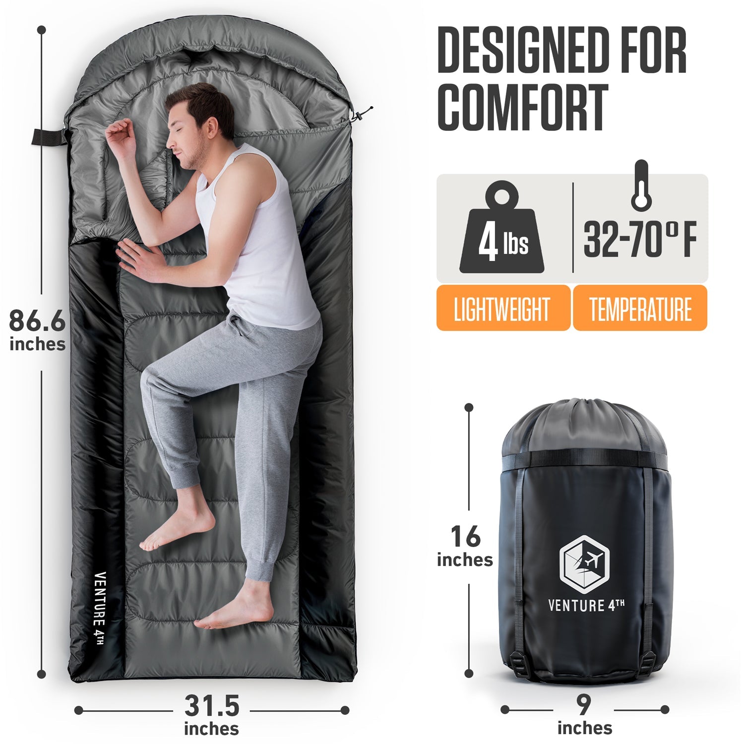 XXL Sleeping Bag for Big and Tall Campers | Sleeping Bag | Wiccan Center