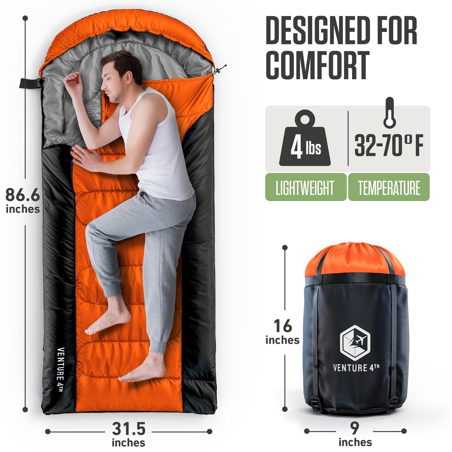 XXL Sleeping Bag for Big and Tall Campers | Sleeping Bag | Wiccan Center
