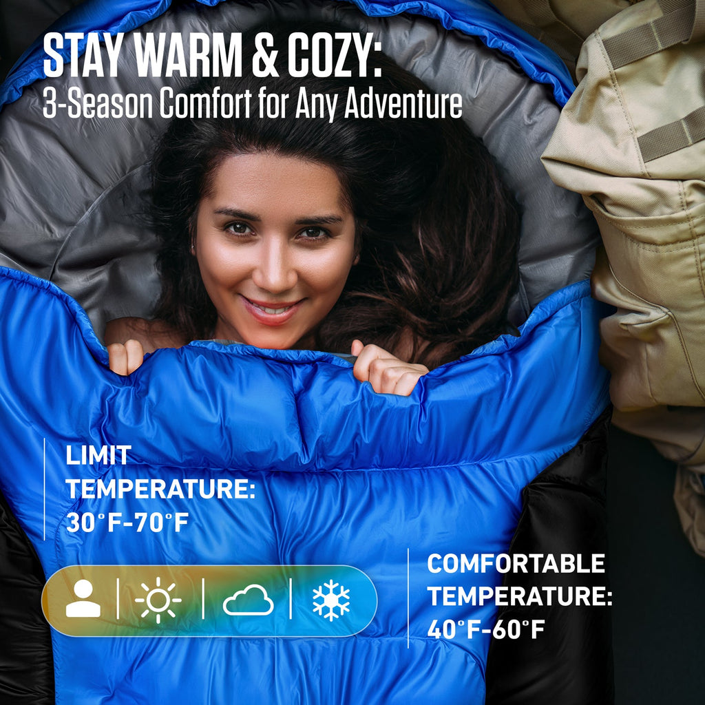 XXL Sleeping Bag for Big and Tall Campers | Sleeping Bag | Wiccan Center