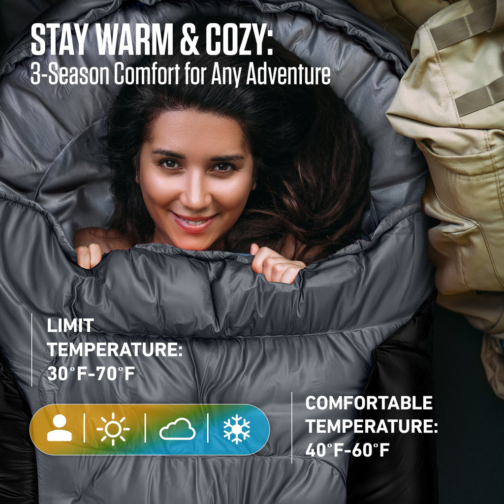 XXL Sleeping Bag for Big and Tall Campers | Sleeping Bag | Wiccan Center