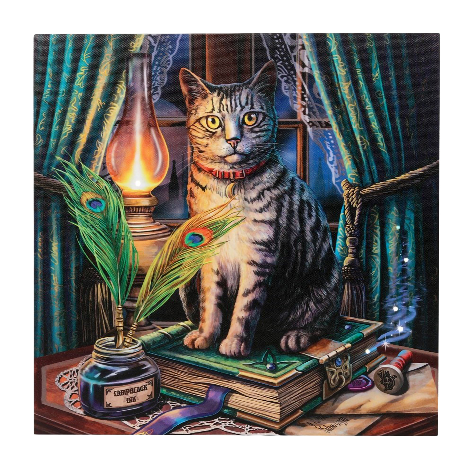 Book of Shadows Light Up Canvas Print by Lisa Parker | Canvas Art Prints - Lighted | Wiccan Center