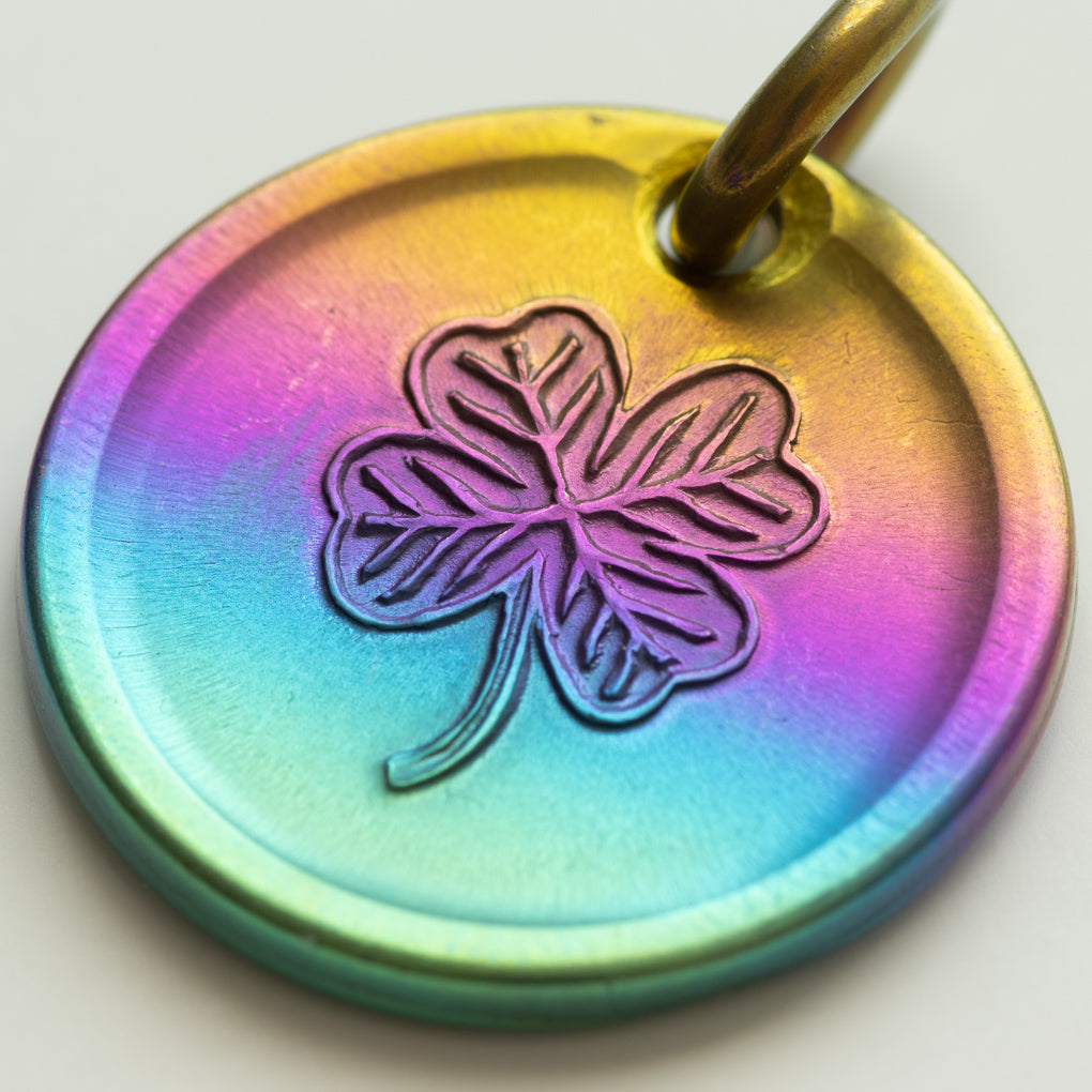 Lucky Rainbow Penny Necklace or Keychain, Niobium | Charms & Pendants | Wiccan Center